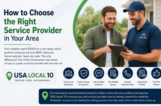 How to Choose the Right Service Provider in Your Area
