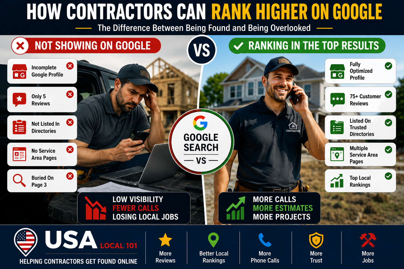contractors rank higher Google